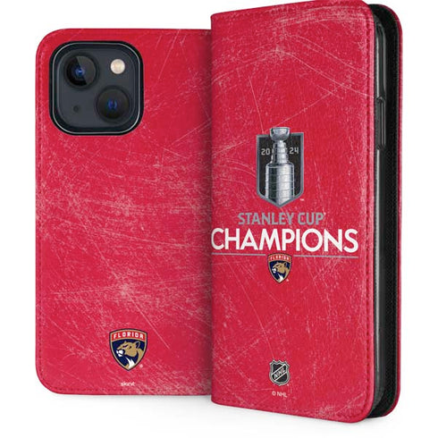 NHL 2024 Stanley Cup Champions Panthers iPhone 13 Folio Case